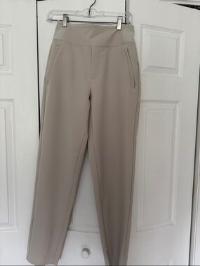 Athleta Straight Leg Pants in Taupe